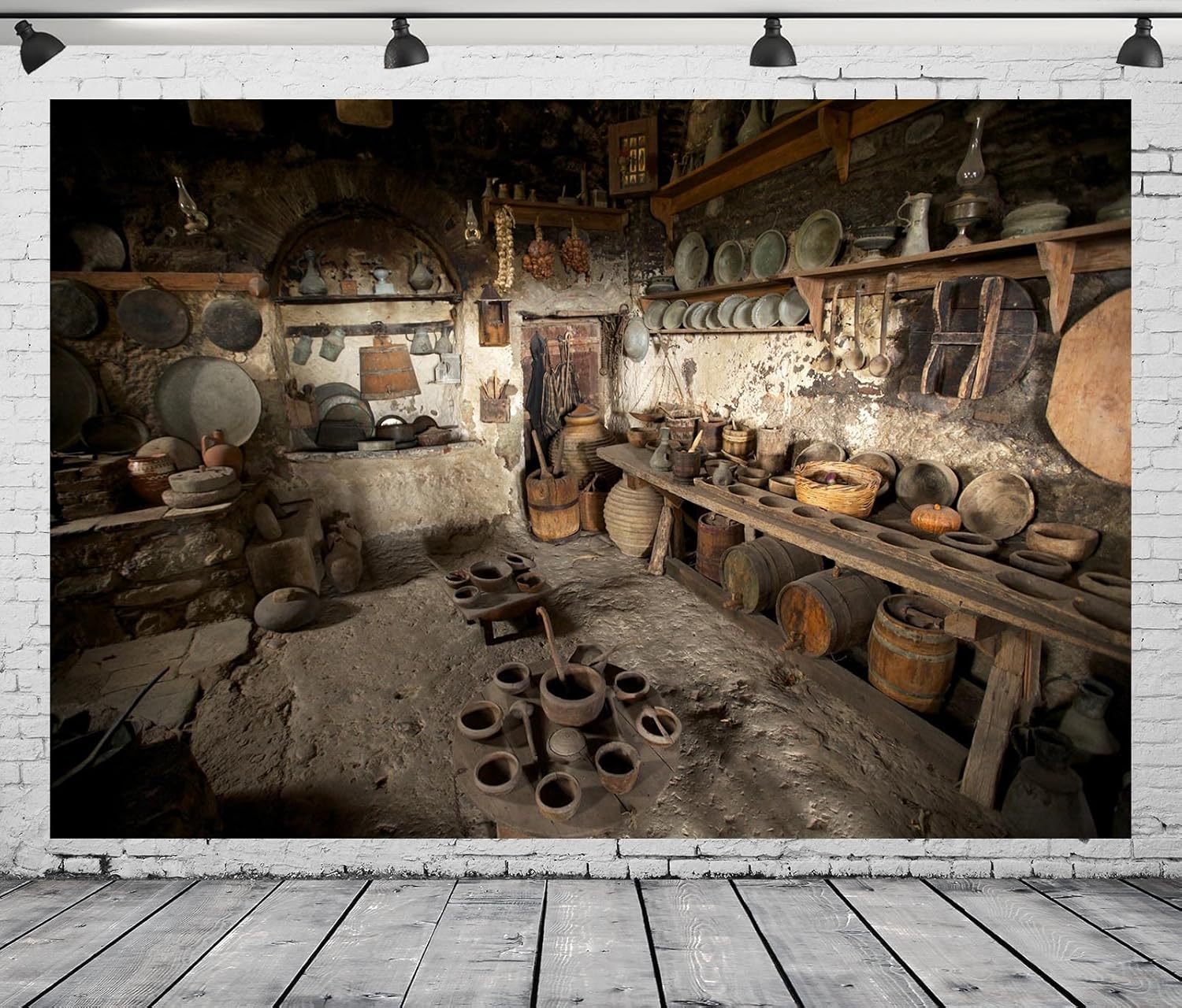 Kitchen Appliances Photos - Sfondo fotografico rustico vecchio fattoria rurale