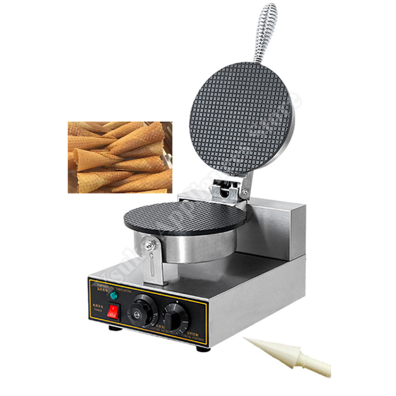 Ice Cream Maker Electric - Macchina Commerciale per Coni Gelato Croccanti,