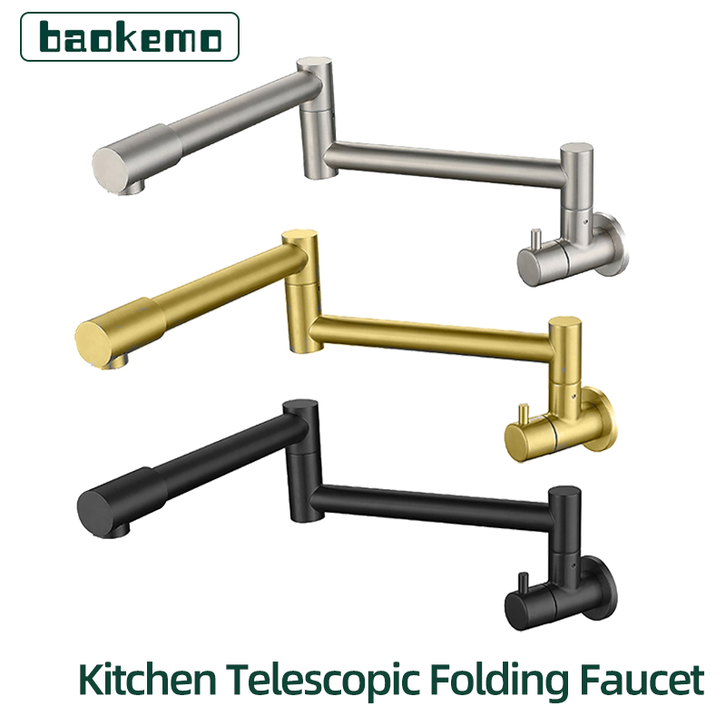 Kitchen Appliances White - Baokemo Rubinetto pieghevole a parete Rubinetto