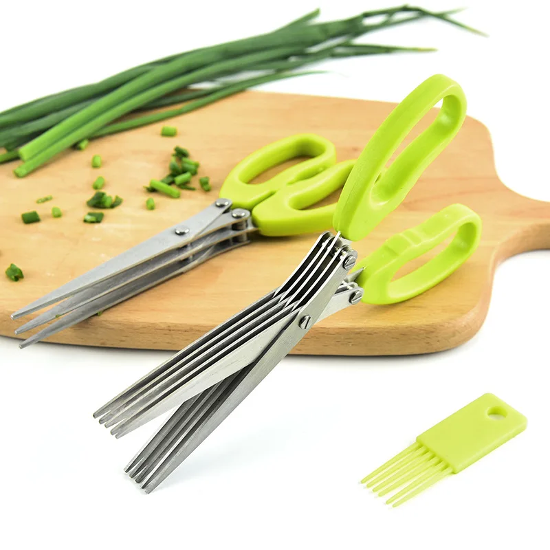 Kitchen Appliances Green - Forbici da cucina multifunzionali per cipolla