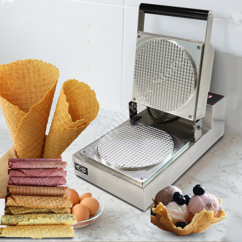 Ice Cream Maker Electric - Macchina Elettrica per Coni Croccanti, Piccola