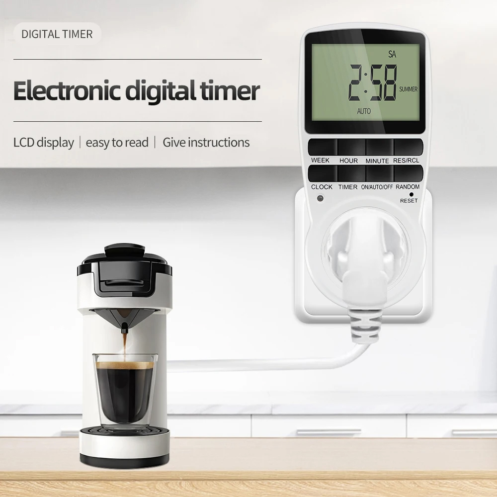 Kitchen Appliances Outlet - Timer Digitale Elettronico Programmabile EU, Presa
