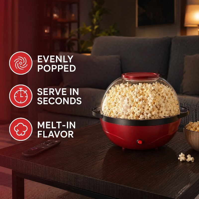 Macchina per popcorn 3.6L, Pop - Air Popcorn Maker recensione e prezzo