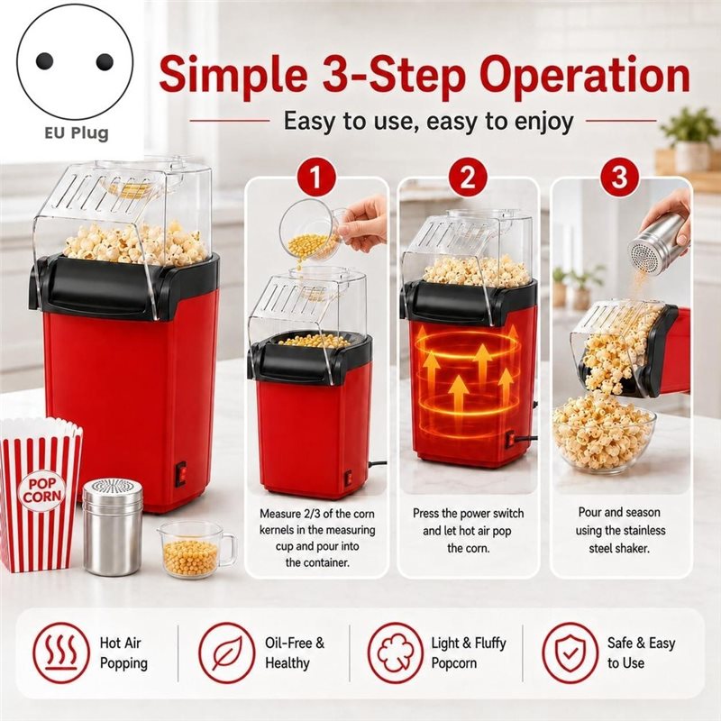 Promozione! Macchina per popco - Air Popcorn Maker recensione e prezzo